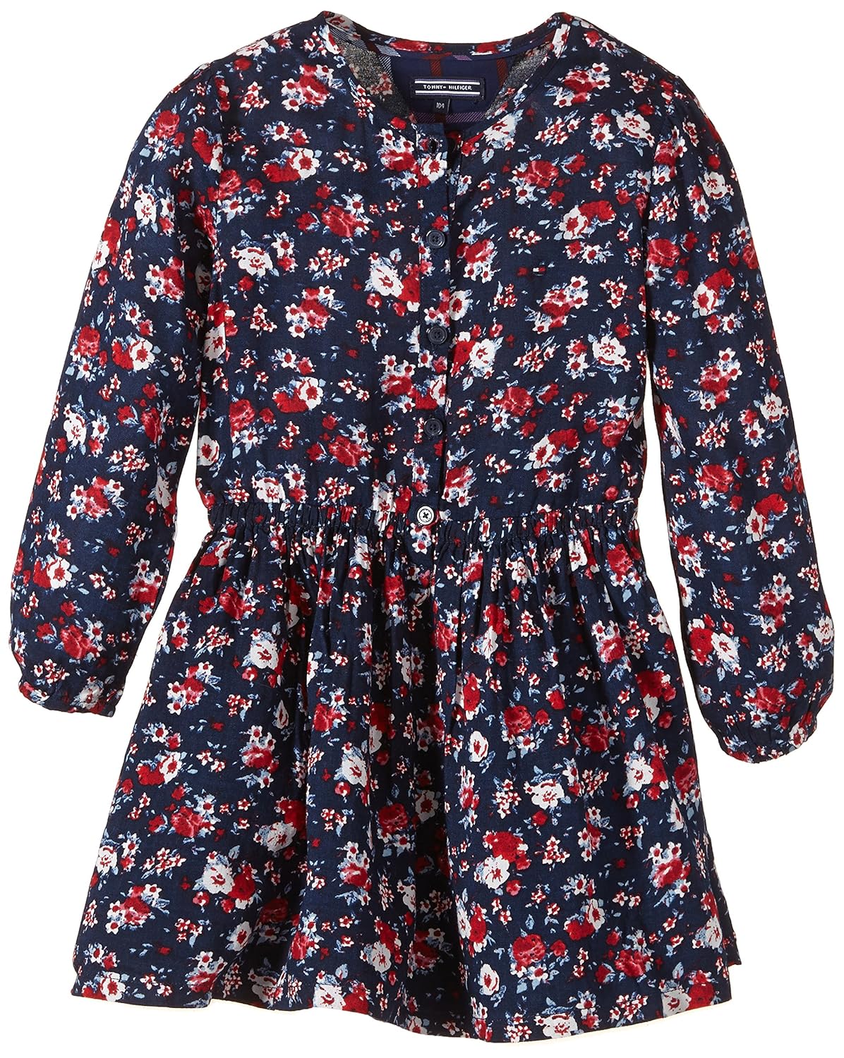 tommy hilfiger 女孩 myrtle 花朵迷你连衣裙 l/s 长